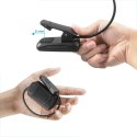Alogy Lampka Alogy LED nocna na biurko biurkowa do czytania lampa regulowana giętka bezprzewodowa micro USB czarna