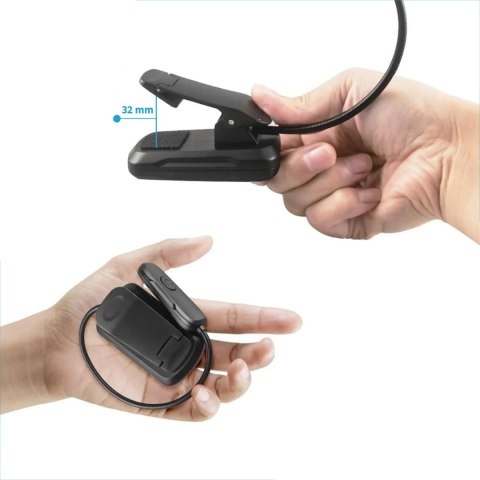 Alogy Lampka Alogy LED nocna na biurko biurkowa do czytania lampa regulowana giętka bezprzewodowa micro USB czarna Alogy Lampka Alogy LED nocna na biurko biurkowa do czytania lampa regulowana giętka bezprzewodowa micro USB czarna
