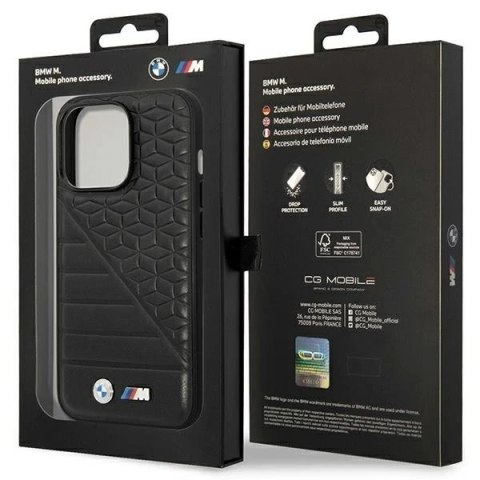 BMW Etui na telefon BMW BMHCP14X22PMGK do Apple iPhone 14 Pro Max 6,7" czarny/black Bi Pattern BMW Etui na telefon BMW BMHCP14X22PMGK do Apple iPhone 14 Pro Max 6,7" czarny/black Bi Pattern