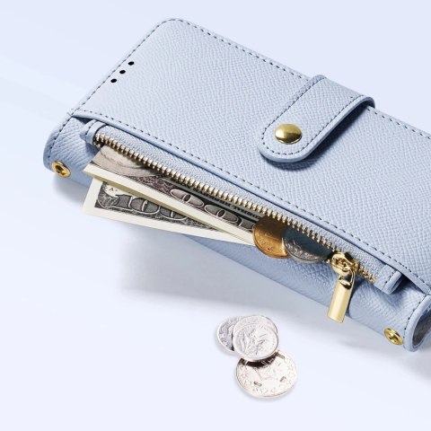 Dux Ducis Etui do Samsung Galaxy S25+ Dux Ducis Lawa Skórzane Niebieskie