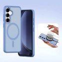 Dux Ducis Etui do Samsung Galaxy S25+ Dux Ducis Lawa Skórzane Niebieskie
