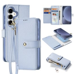 Dux Ducis Etui do Samsung Galaxy S25 Dux Ducis Lawa Skórzane Niebieskie