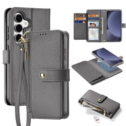 Dux Ducis Etui do Samsung Galaxy S25 Dux Ducis Lawa Skórzane Szare