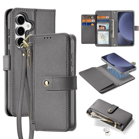 Dux Ducis Etui do Samsung Galaxy S25 Dux Ducis Lawa Skórzane Szare Dux Ducis Etui do Samsung Galaxy S25 Dux Ducis Lawa Skórzane Szare