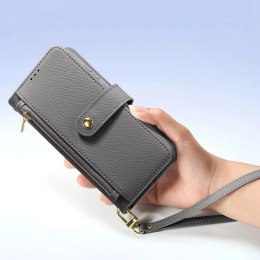 Dux Ducis Etui do Samsung Galaxy S25 Dux Ducis Lawa Skórzane Szare