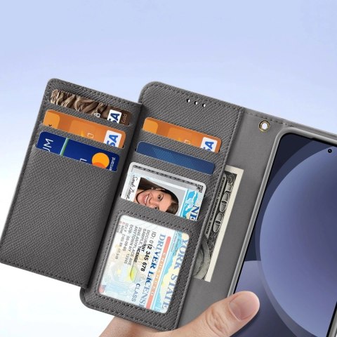 Dux Ducis Etui do Samsung Galaxy S25 Dux Ducis Lawa Skórzane Szare Dux Ducis Etui do Samsung Galaxy S25 Dux Ducis Lawa Skórzane Szare