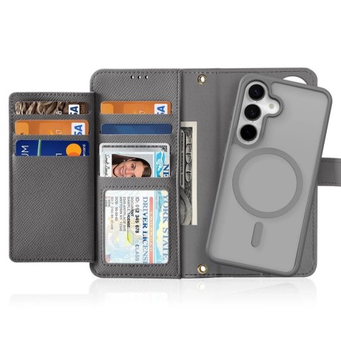 Dux Ducis Etui do Samsung Galaxy S25 Dux Ducis Lawa Skórzane Szare Dux Ducis Etui do Samsung Galaxy S25 Dux Ducis Lawa Skórzane Szare