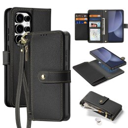 Dux Ducis Etui do Samsung Galaxy S25 Ultra Dux Ducis Lawa Skórzane Czarne