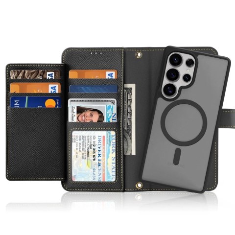 Dux Ducis Etui do Samsung Galaxy S25 Ultra Dux Ducis Lawa Skórzane Czarne Dux Ducis Etui do Samsung Galaxy S25 Ultra Dux Ducis Lawa Skórzane Czarne