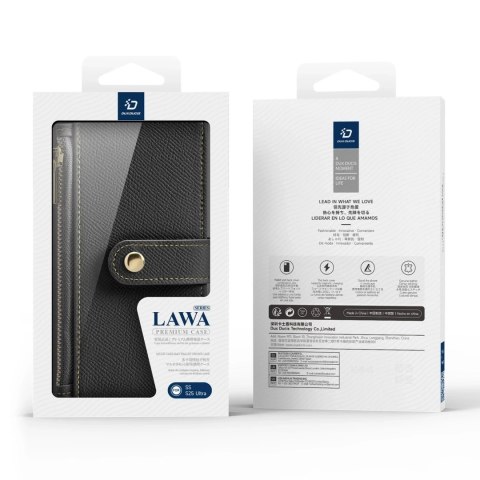 Dux Ducis Etui do Samsung Galaxy S25 Ultra Dux Ducis Lawa Skórzane Czarne Dux Ducis Etui do Samsung Galaxy S25 Ultra Dux Ducis Lawa Skórzane Czarne