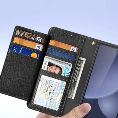 Dux Ducis Etui do Samsung Galaxy S25 Ultra Dux Ducis Lawa Skórzane Czarne Dux Ducis Etui do Samsung Galaxy S25 Ultra Dux Ducis Lawa Skórzane Czarne