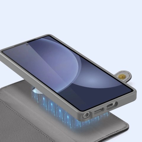 Dux Ducis Etui do Samsung Galaxy S25 Ultra Dux Ducis Lawa Skórzane Szare Dux Ducis Etui do Samsung Galaxy S25 Ultra Dux Ducis Lawa Skórzane Szare