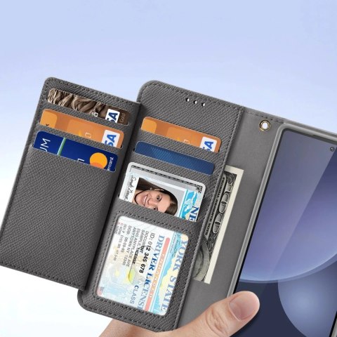 Dux Ducis Etui do Samsung Galaxy S25 Ultra Dux Ducis Lawa Skórzane Szare Dux Ducis Etui do Samsung Galaxy S25 Ultra Dux Ducis Lawa Skórzane Szare