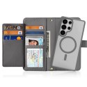 Dux Ducis Etui do Samsung Galaxy S25 Ultra Dux Ducis Lawa Skórzane Szare