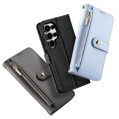 Dux Ducis Etui do Samsung Galaxy S25 Ultra Dux Ducis Lawa Skórzane Szare Dux Ducis Etui do Samsung Galaxy S25 Ultra Dux Ducis Lawa Skórzane Szare