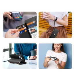 Dux Ducis Etui do iPhone 15 Dux Ducis Lawa Skórzane Portfel MagSafe Czarne