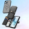 Dux Ducis Etui do iPhone 15 Dux Ducis Lawa Skórzane Portfel MagSafe Czarne