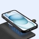 Dux Ducis Etui do iPhone 15 Dux Ducis Lawa Skórzane Portfel MagSafe Czarne