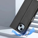Dux Ducis Etui do iPhone 15 Dux Ducis Lawa Skórzane Portfel MagSafe Czarne