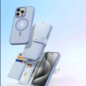 Dux Ducis Etui do iPhone 15 Dux Ducis Lawa Skórzane Portfel MagSafe Niebieskie