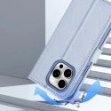 Dux Ducis Etui do iPhone 15 Dux Ducis Lawa Skórzane Portfel MagSafe Niebieskie