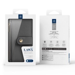 Dux Ducis Etui do iPhone 15 Dux Ducis Lawa Skórzane Portfel MagSafe Szare
