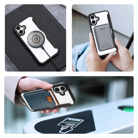 Dux Ducis Etui do iPhone 16 Dux Ducis Skin X Pro MagSafe Klapka Czarne Dux Ducis Etui do iPhone 16 Dux Ducis Skin X Pro MagSafe Klapka Czarne
