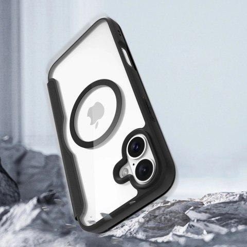 Dux Ducis Etui do iPhone 16 Dux Ducis Skin X Pro MagSafe Klapka Czarne Dux Ducis Etui do iPhone 16 Dux Ducis Skin X Pro MagSafe Klapka Czarne