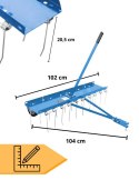 E-hurtownia Wertykulator Grzebieniowy 102 cm do Traktorka Usuwanie Mchu Napowietrzanie