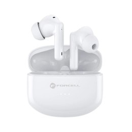 Forcell Słuchawki bezprzewodowe douszne BT 5.3 Forcell F-Audio TWS Clear Sound białe