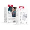 Forcell Słuchawki bezprzewodowe douszne BT 5.3 Forcell F-Audio TWS Clear Sound białe