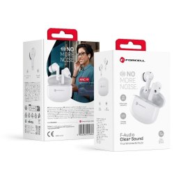 Forcell Słuchawki bezprzewodowe douszne BT 5.3 Forcell F-Audio TWS Clear Sound białe
