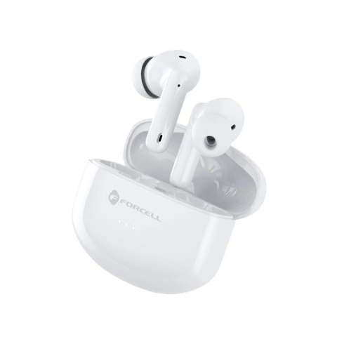 Forcell Słuchawki bezprzewodowe douszne BT 5.3 Forcell F-Audio TWS Clear Sound białe Forcell Słuchawki bezprzewodowe douszne BT 5.3 Forcell F-Audio TWS Clear Sound białe