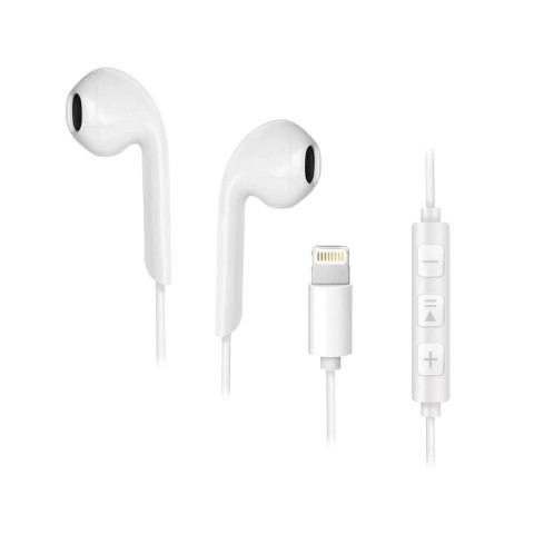 Forcell Słuchawki bezprzewodowe douszne Forcell F-Audio HR-ME25 Lightning do Apple białe Forcell Słuchawki bezprzewodowe douszne Forcell F-Audio HR-ME25 Lightning do Apple białe
