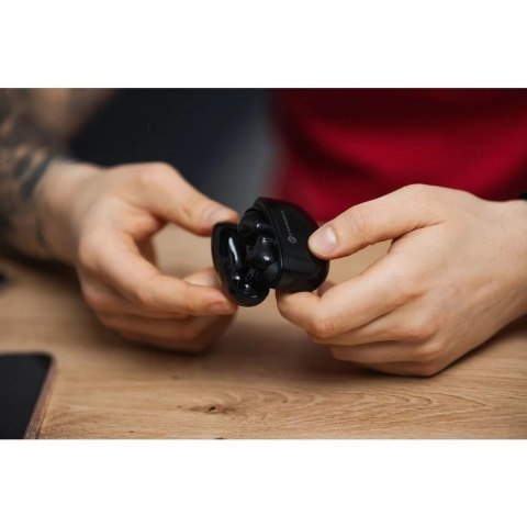 Forcell Słuchawki bezprzewodowe douszne Forcell F-Audio TWS Clear Sound czarne Black Forcell Słuchawki bezprzewodowe douszne Forcell F-Audio TWS Clear Sound czarne Black