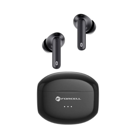 Forcell Słuchawki bezprzewodowe douszne Forcell F-Audio TWS Clear Sound czarne Black Forcell Słuchawki bezprzewodowe douszne Forcell F-Audio TWS Clear Sound czarne Black