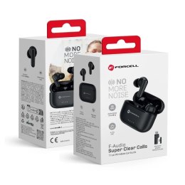 Forcell Słuchawki bezprzewodowe douszne Forcell Super Clear Calls ANC ENC Dongle Black