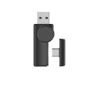 Forcell Słuchawki bezprzewodowe douszne Forcell Super Clear Calls ANC ENC Dongle Black