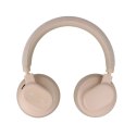 Forcell Słuchawki bezprzewodowe nauszne Forcell F-Audio ANC Touch Beat beżowe