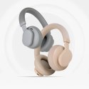 Forcell Słuchawki bezprzewodowe nauszne Forcell F-Audio ANC Touch Beat beżowe