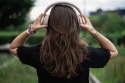 Forcell Słuchawki bezprzewodowe nauszne Forcell F-Audio ANC Touch Beat beżowe