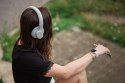 Forcell Słuchawki bezprzewodowe nauszne Forcell F-Audio ANC Touch Beat szare