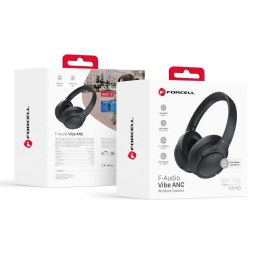 Forcell Słuchawki bezprzewodowe nauszne Forcell F-Audio Vibe ANC TUYA APP czarne Black