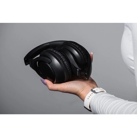Forcell Słuchawki bezprzewodowe nauszne Forcell F-Audio Vibe ANC TUYA APP czarne Black Forcell Słuchawki bezprzewodowe nauszne Forcell F-Audio Vibe ANC TUYA APP czarne Black