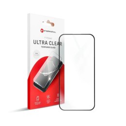 Forcell Szkło hartowane do iPhone 15 Forcell Ultra Clear Glass czarne 9H