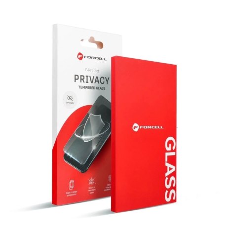 Forcell Szkło hartowane do iPhone 16 Plus Forcell Privacy Glass czarne 9H Forcell Szkło hartowane do iPhone 16 Plus Forcell Privacy Glass czarne 9H
