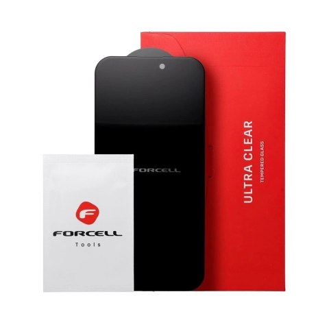 Forcell Szkło hartowane do iPhone 16 Plus Forcell Privacy Glass czarne 9H Forcell Szkło hartowane do iPhone 16 Plus Forcell Privacy Glass czarne 9H