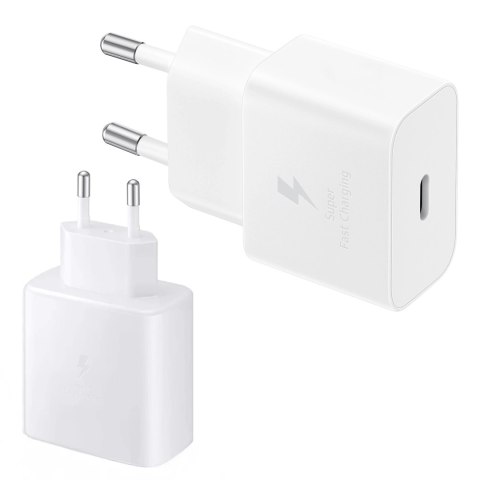 Samsung Ładowarka Sieciowa oryginalna Samsung EP-TA845 Szybkie Ładowanie Fast Charge 45W Biała Samsung Ładowarka Sieciowa oryginalna Samsung EP-TA845 Szybkie Ładowanie Fast Charge 45W Biała