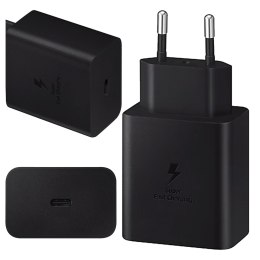 Samsung Ładowarka Sieciowa oryginalna Samsung EP-TA845 Szybkie Ładowanie Fast Charge 45W Czarna