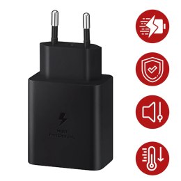 Samsung Ładowarka Sieciowa oryginalna Samsung EP-TA845 Szybkie Ładowanie Fast Charge 45W Czarna